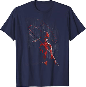 Marvel Daredevil in The Rain Annual #1 Comic Variant Cover T-Shirt - T-Shirt | Navy