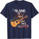 Blame It All On My Roots Shirt Men Country Music Lover T-Shirt - T-Shirt | Navy