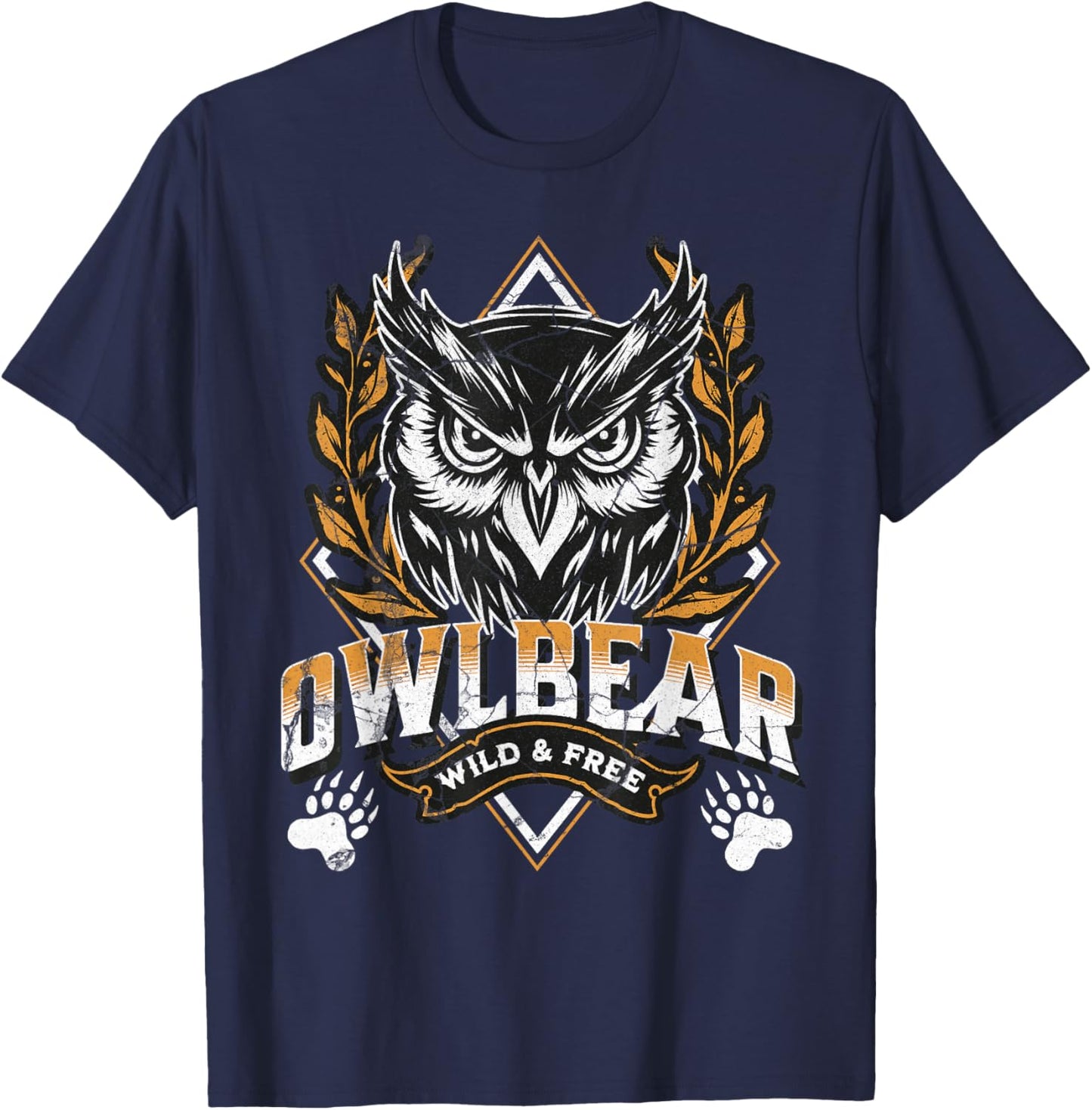Owlbear Designs Black Owlbear Women's Medium T-Shirt - T-Shirt | Navy