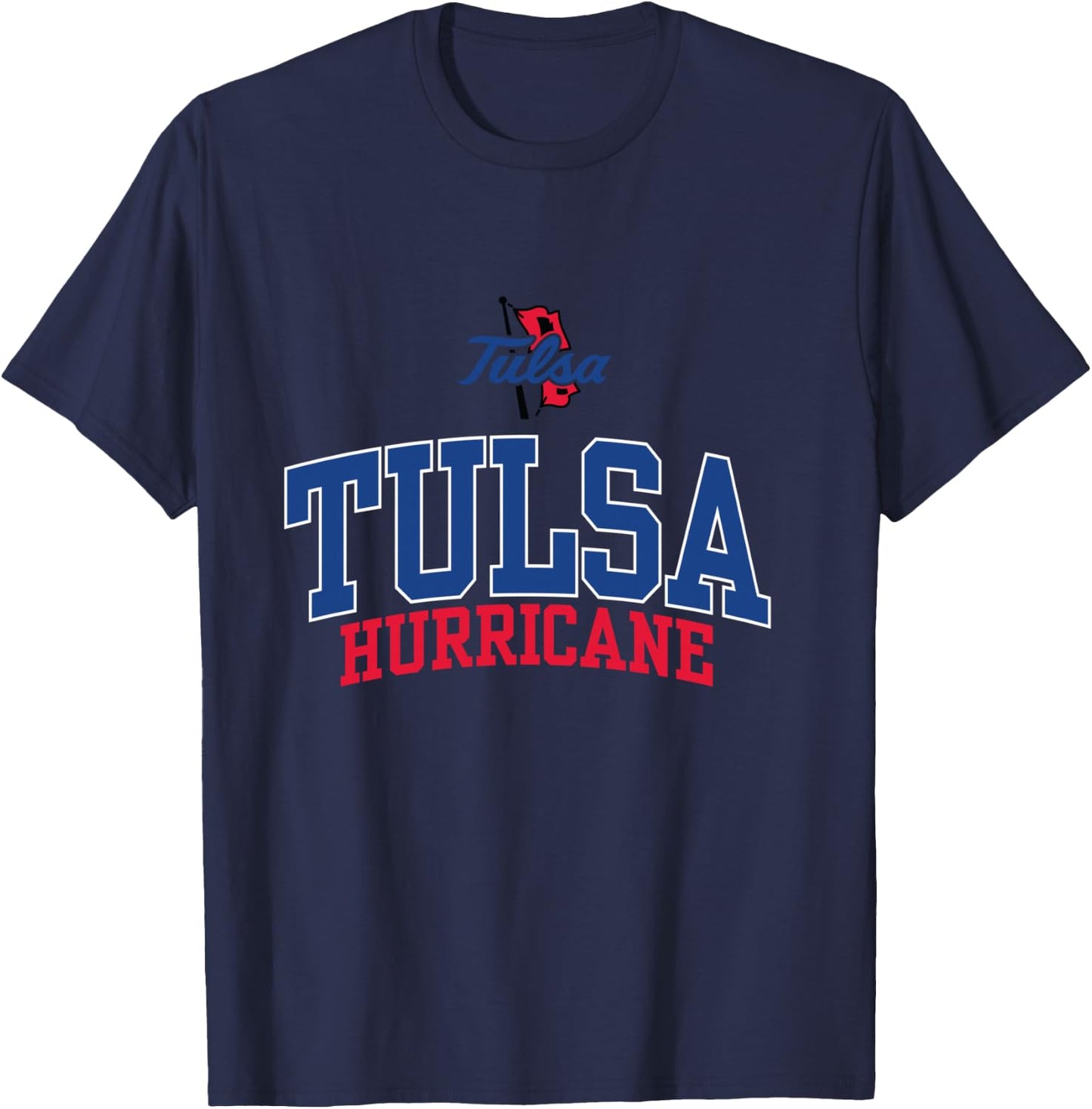 Tulsa Golden Hurricane | Official NCAA Merch | NCAFTUL04 T-Shirt - T-Shirt | Navy