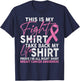 This Is My Fight Breast Cancer Fighter Pink Boxing Glove T-Shirt - T-Shirt | Navy