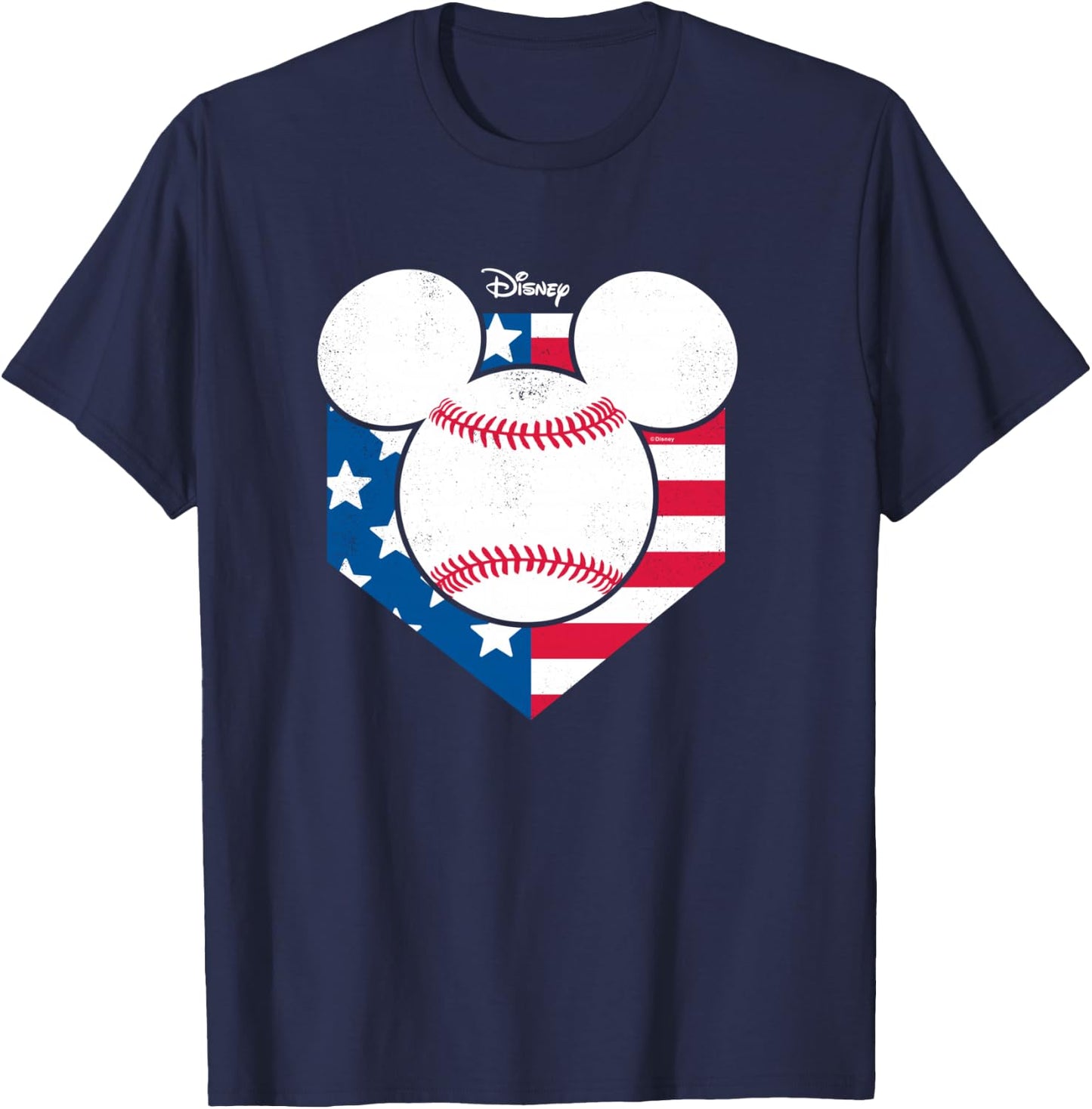 Disney - Mickey Baseball Diamond T-Shirt - T-Shirt | Navy