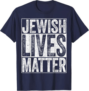 Jewish Lives Matter Shirt Men Women Kids Jews Support T-Shirt - T-Shirt | Navy