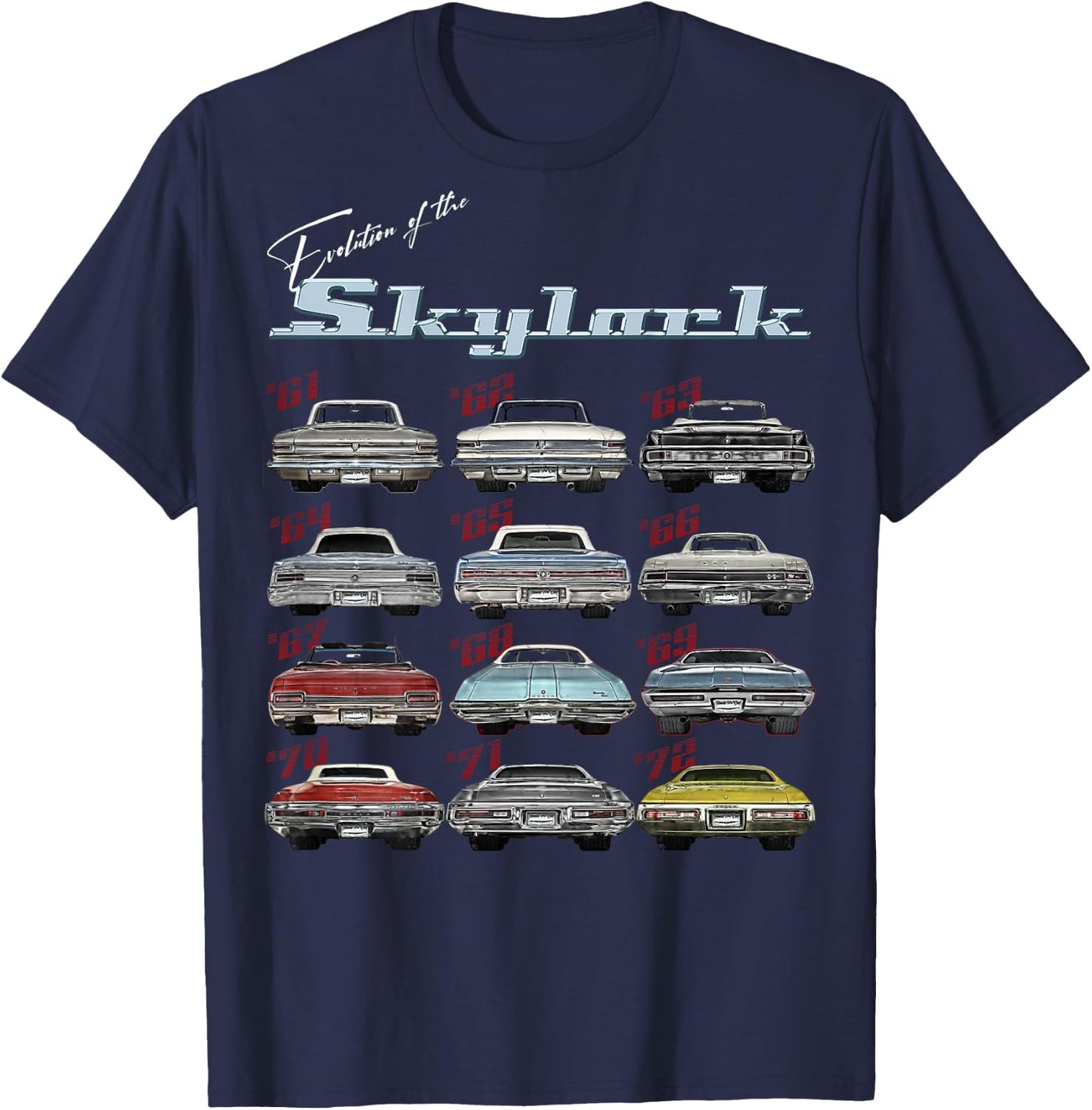 Evolution,Skylark,GS,455,Limited,Gran,Grand,Sport,Muscle Car T-Shirt - T-Shirt | Navy