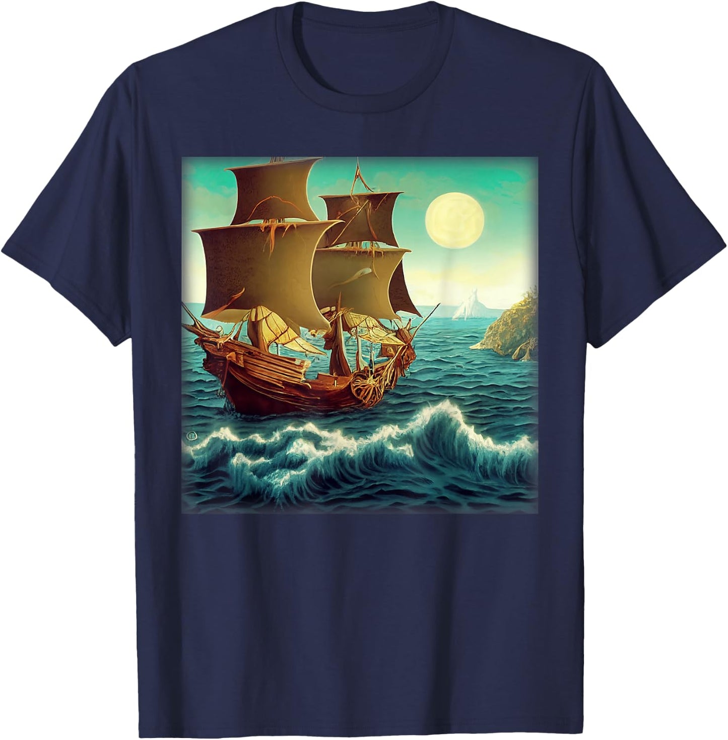 A Background Pirate In Monkey's Island T-Shirt - T-Shirt | Navy