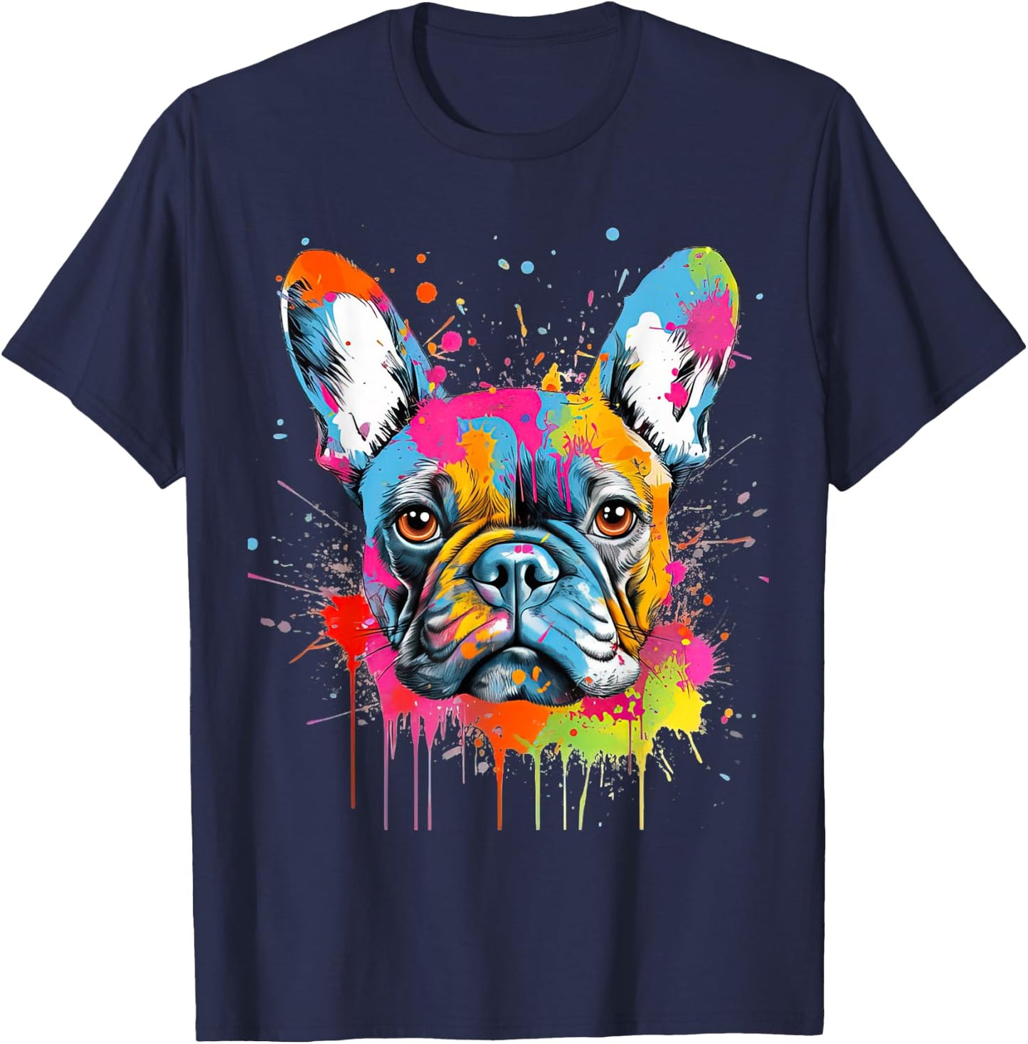 Proud to be a Frenchie lover T-Shirt - T-Shirt | Navy