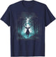 Forest Deer Wildlife Animal Illustration T-Shirt - T-Shirt | Navy