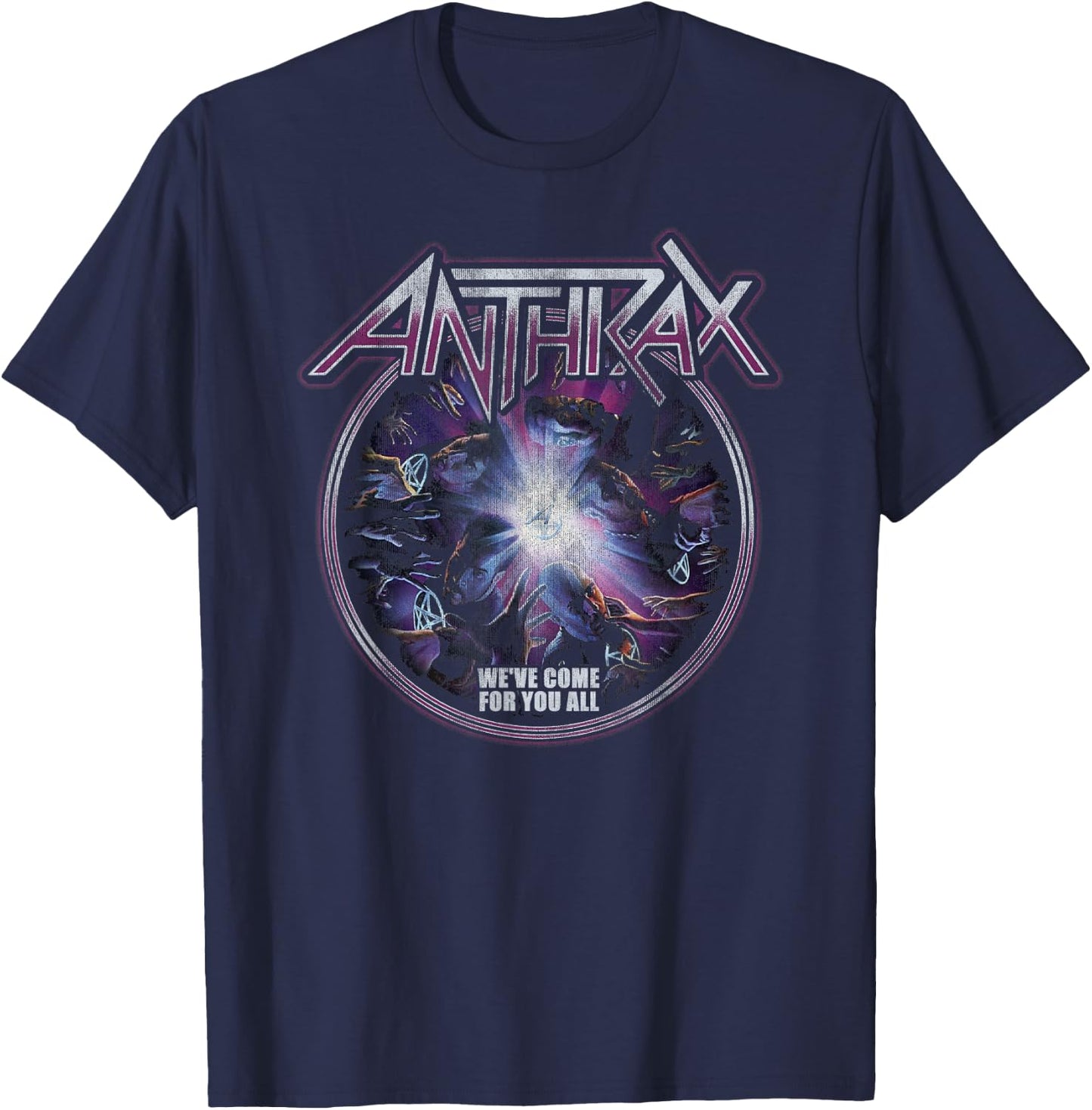 Anthrax – We've Come For You Swirl T-Shirt - T-Shirt | Navy