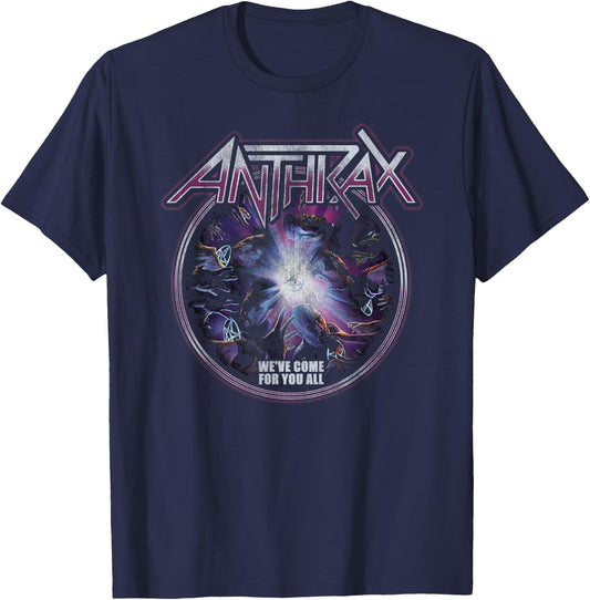 Anthrax – We've Come For You Swirl T-Shirt - T-Shirt | Navy