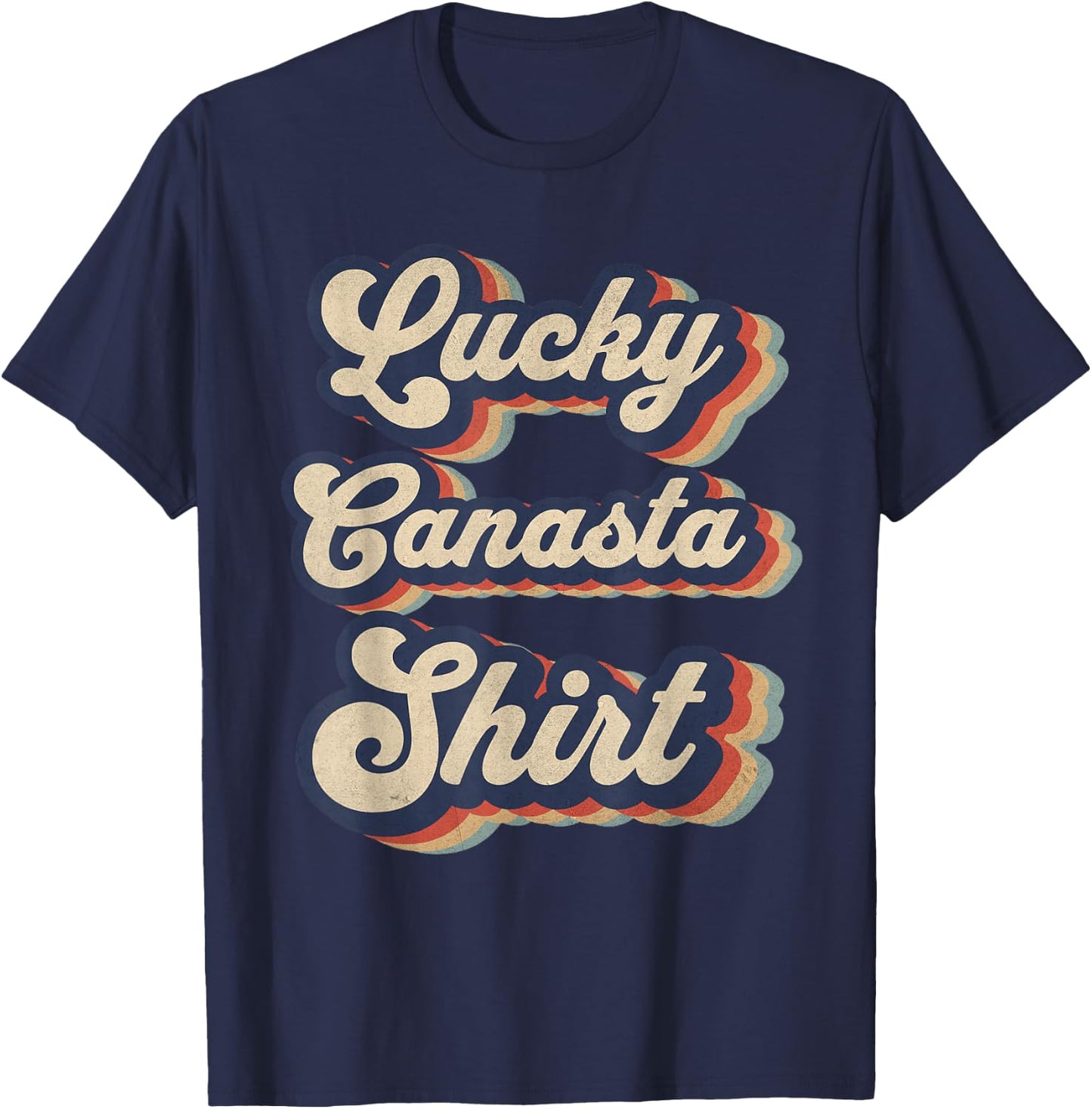 Never Underestimate A Grandpa Who Plays Canasta Game T-Shirt - T-Shirt | Navy