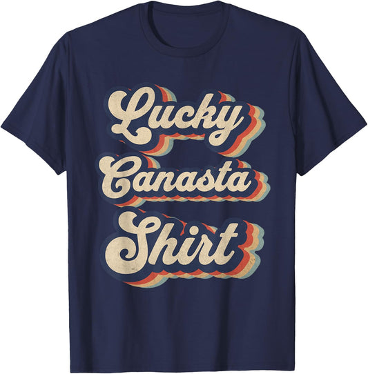 Never Underestimate A Grandpa Who Plays Canasta Game T-Shirt - T-Shirt | Navy