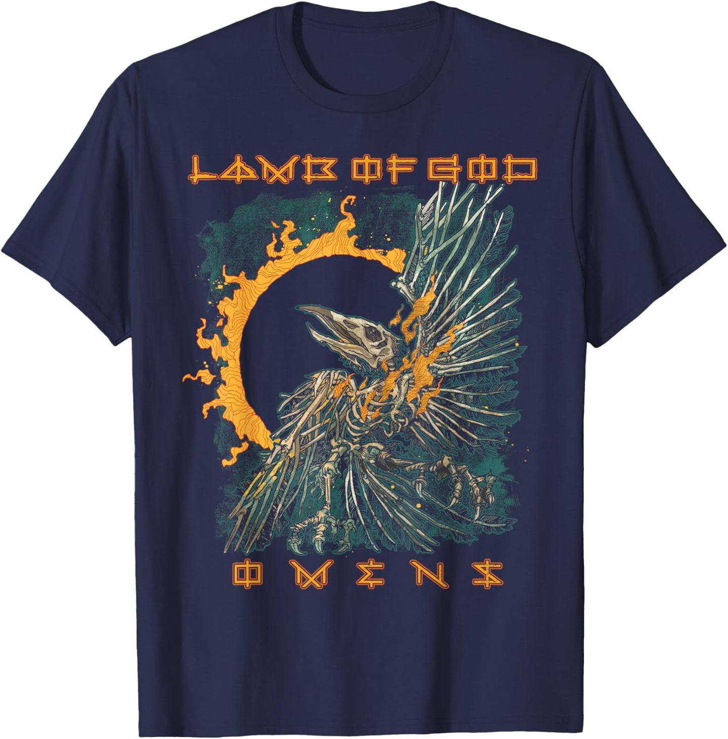Lamb of God – Omens Birdbox T-Shirt - T-Shirt | Navy