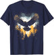 Eagle Forest Animal Wildlife T-Shirt - T-Shirt | Navy