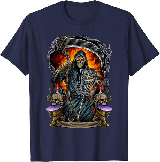 Grim Reaper Putt Shirt Disc Golf T-Shirt - T-Shirt | Navy