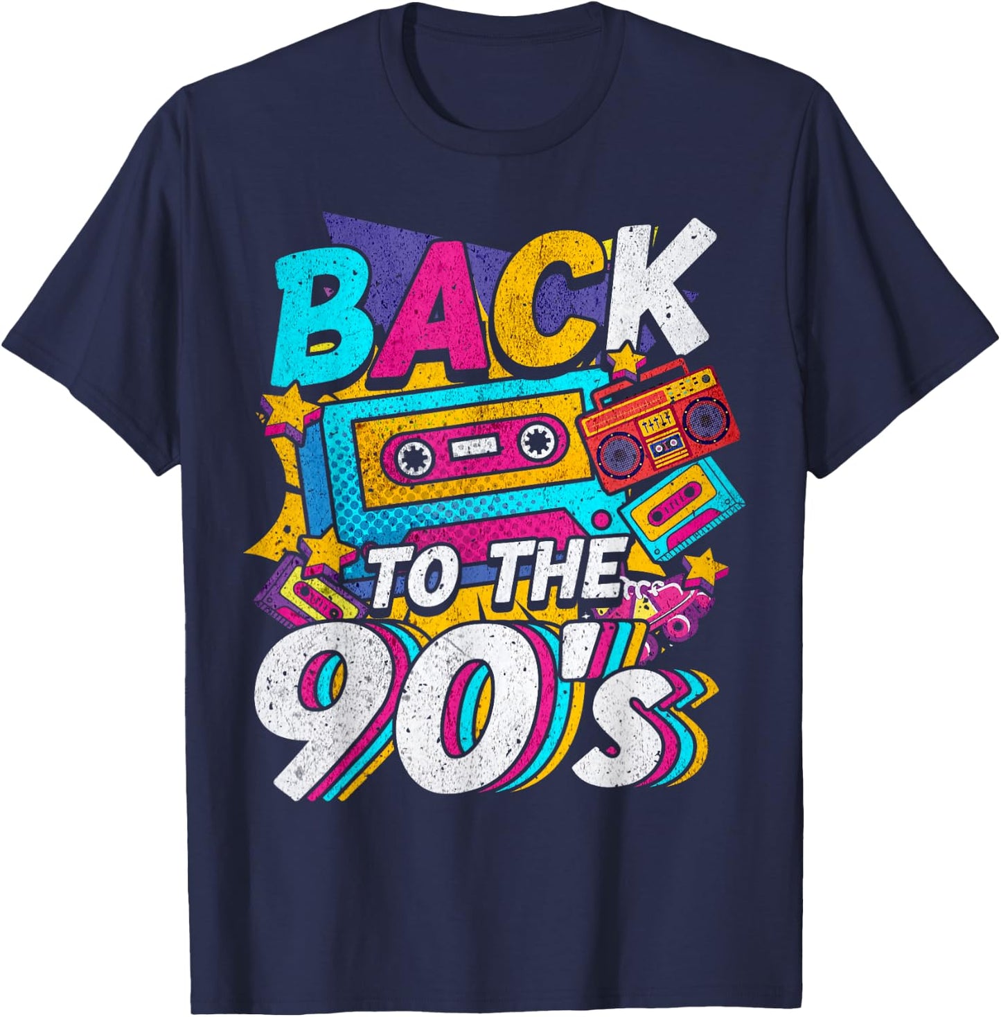 90s Outfit Party and Theme Party Costume T-Shirt - T-Shirt | Navy