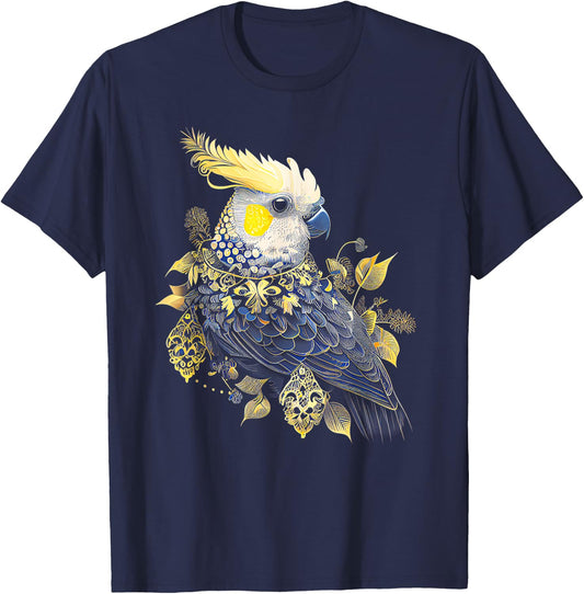 Love Cockatiel Women Parrot for pet Bird Lovers Cockatiel T-Shirt - T-Shirt | Navy