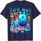 It's My 8th Birthday Boy Sea Fish Ocean Animals Aquarium T-Shirt - T-Shirt | Navy