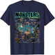 Cryptid Monsters of America Folklore Creature Cryptozoology T-Shirt - T-Shirt | Navy