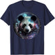 Panda art fantasy motif animal print panda T-Shirt - T-Shirt | Navy