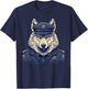 Police Officer Wolf Cop on Police Wolf T-Shirt - T-Shirt | Navy