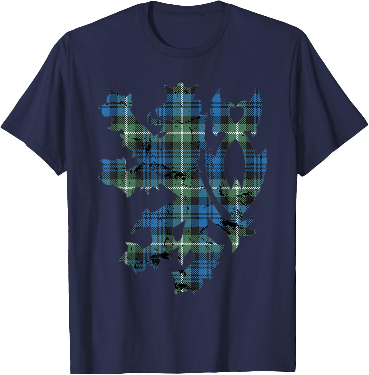 Clan Lamont Tartan Scottish Family Name Scotland Pride T-Shirt - T-Shirt | Navy