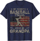 My Favorite Baseball Player Calls Me Grandpa Father's Day T-Shirt - T-Shirt | Navy