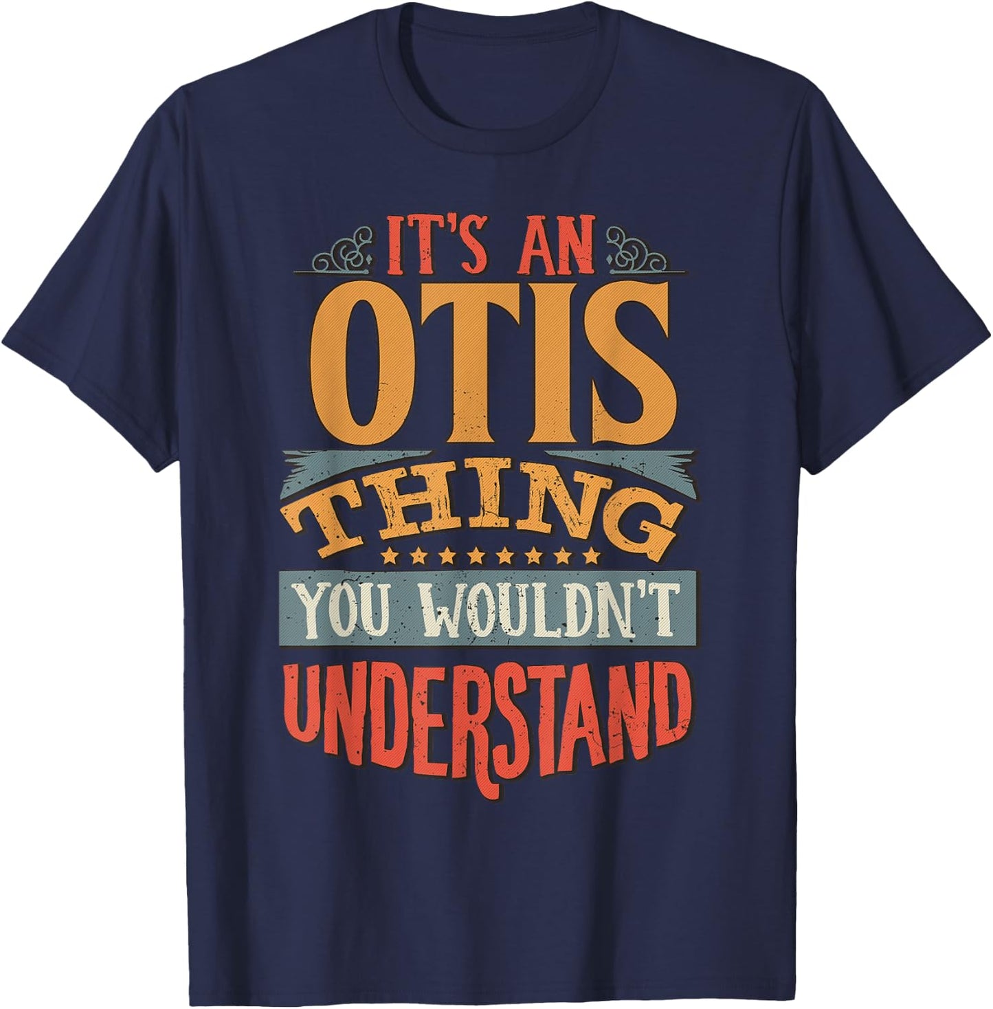 Otis Name T-Shirt - T-Shirt | Navy