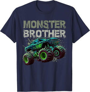Monster Truck Brother Family Matching Monster Truck Lovers T-Shirt - T-Shirt | Navy