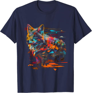 Coyote wildlife safari favorite animal animal fan coyote fan T-Shirt - T-Shirt | Navy