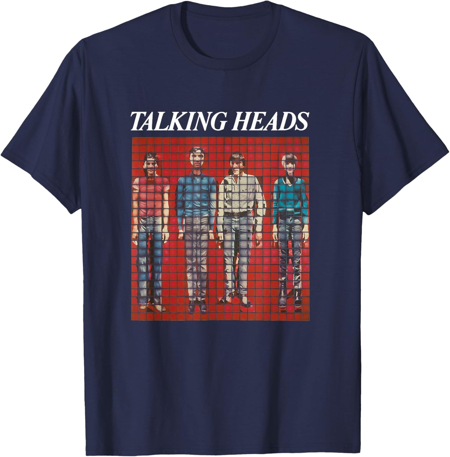 Talking Heads Pixel Portrait T-Shirt - T-Shirt | Navy
