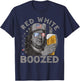 Red White Boozed Franklin Beer 4th of July T-Shirt - T-Shirt | Navy