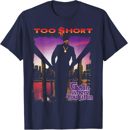 Too Short - Get In Where You Fit In Album T-Shirt - T-Shirt | Navy