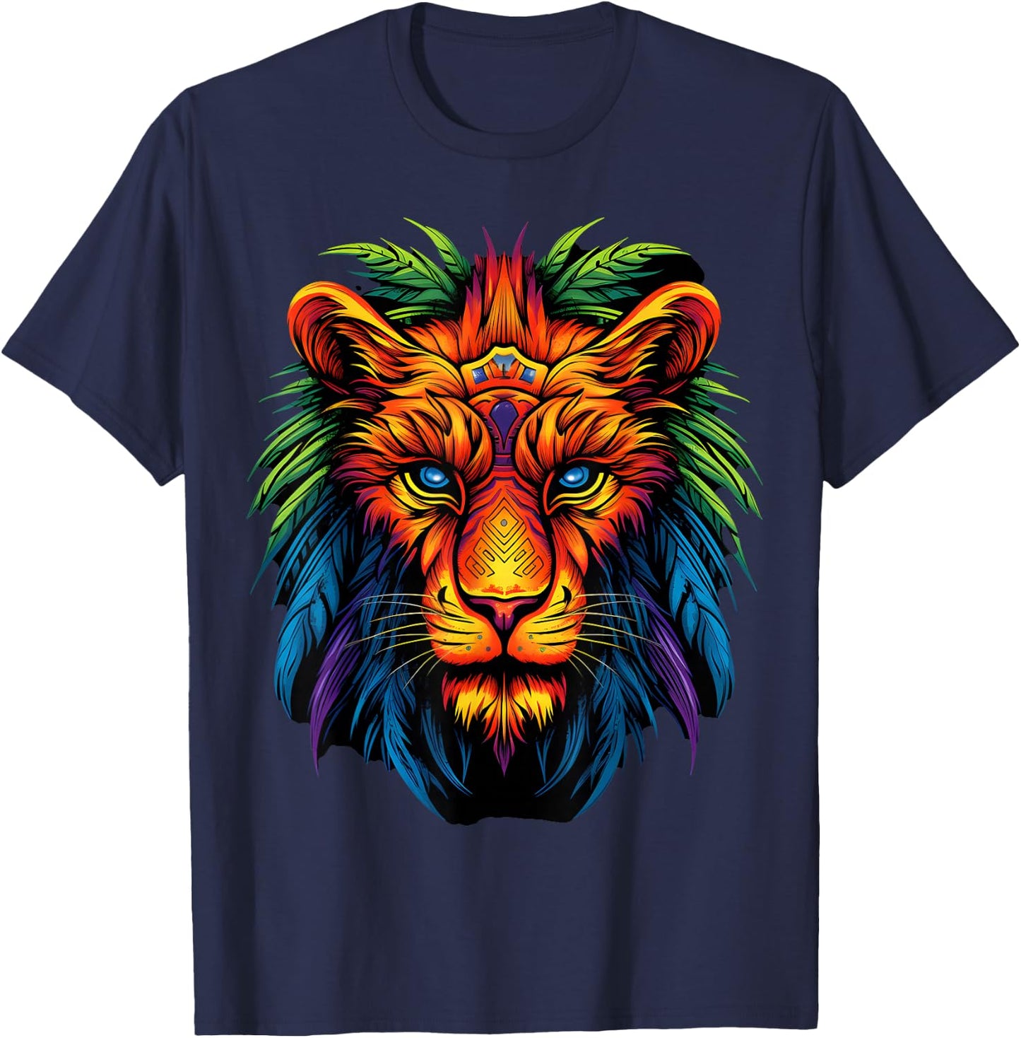 Tribal Lion T-Shirt - T-Shirt | Navy