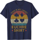 This Is My Lucky Euchre Shirt Vintage Euchre Card Game T-Shirt - T-Shirt | Navy