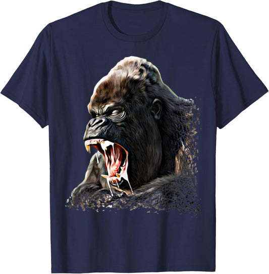 Gorilla Ape Monkey Animal Lover Women & Kids Gorilla T-Shirt - T-Shirt | Navy
