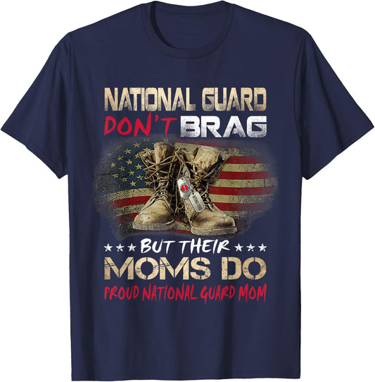 Proud National Guard Mom National Guard Graduation Mom T-Shirt - T-Shirt | Navy