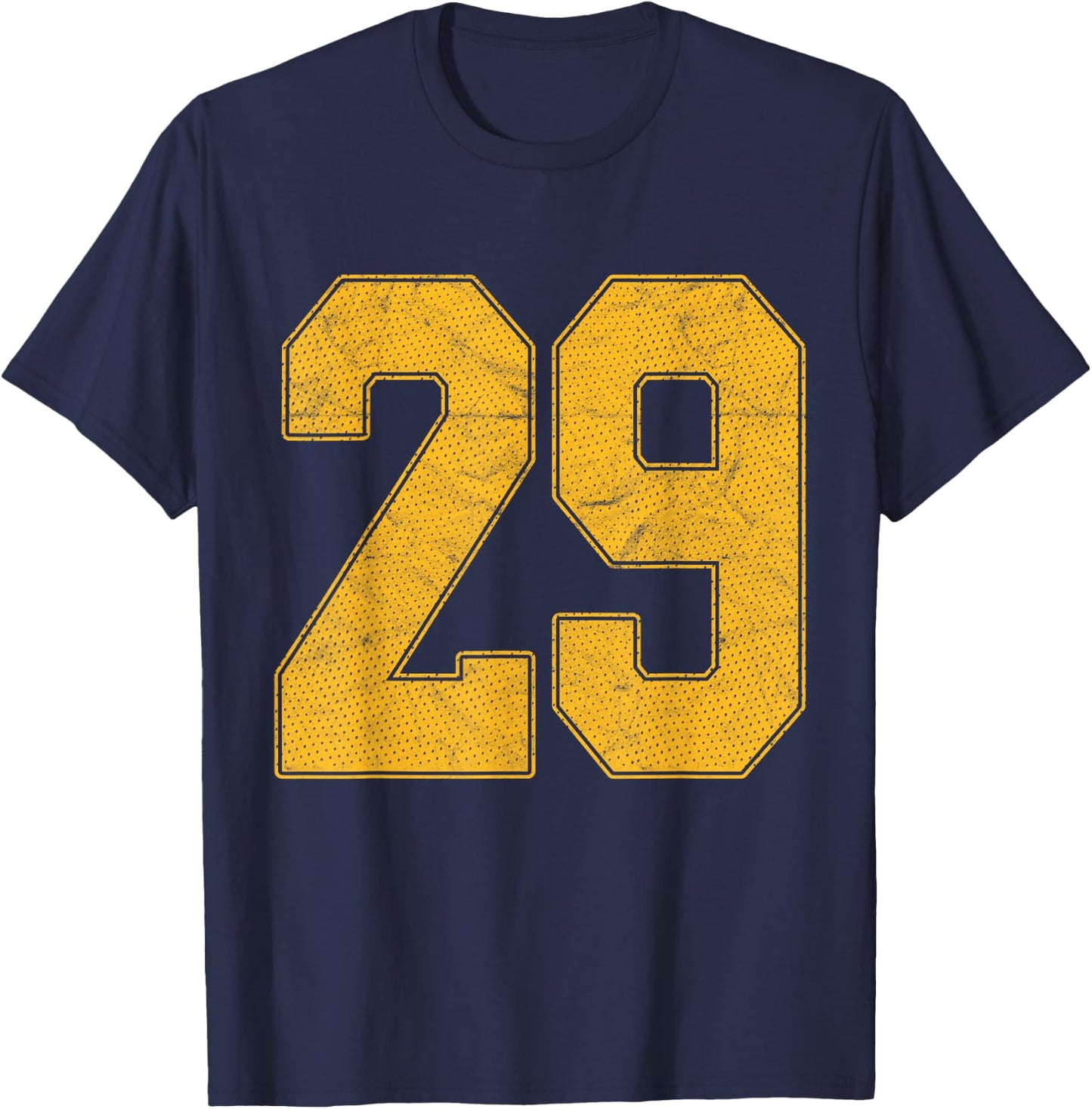 Number 29 Numbered Uniform Sports Team Jersey 29th Birthday T-Shirt - T-Shirt | Navy