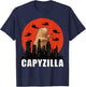 Capybara Shirt Funny Capybara Rodent Capyzilla Funny T-Shirt - T-Shirt | Navy