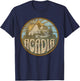 Acadia National Park Maine Nature Mountains Hiking Outdoors T-Shirt - T-Shirt | Navy