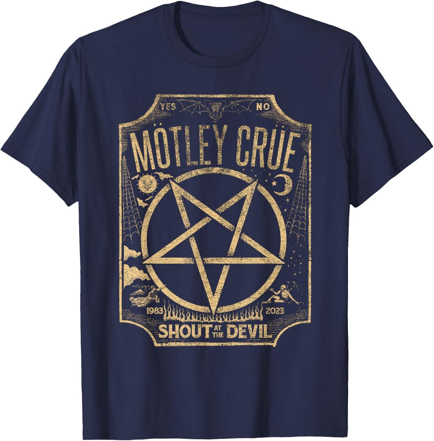 Mötley Crüe – Ouiji Devil T-Shirt - T-Shirt | Navy