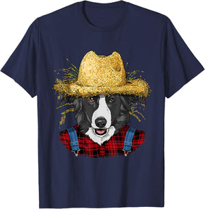 Border Collie Farmer Border Collie Dog Lover T-Shirt - T-Shirt | Navy