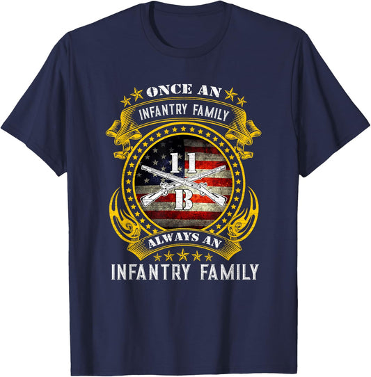Fort Benning Georgia Ga 11B Infantryman Army Infantry School T-Shirt - T-Shirt | Navy