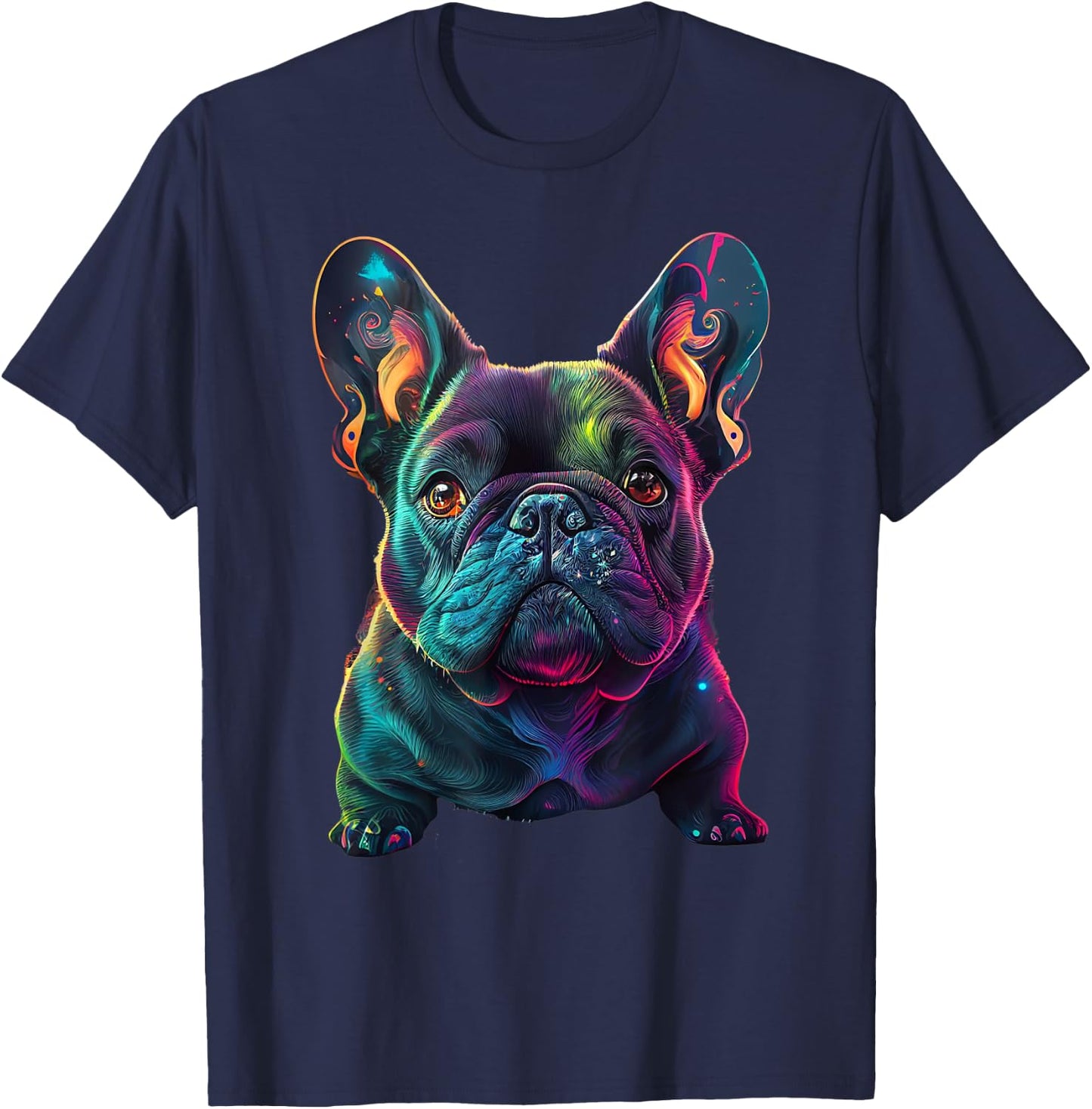 Frenchie Gifts French Bulldog & Women T-Shirt - T-Shirt | Navy