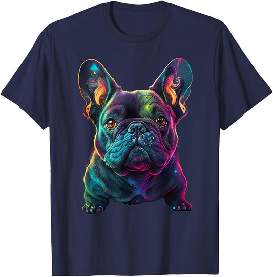 Frenchie Gifts French Bulldog & Women T-Shirt - T-Shirt | Navy
