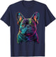 Frenchie Gifts French Bulldog & Women T-Shirt - T-Shirt | Navy