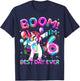 6 Years Old Dabbing Unicorn Gifts 6th Birthday Girl Party T-Shirt - T-Shirt | Navy