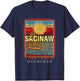 Saginaw Michigan MI Riverside Charm SD915 T-Shirt - T-Shirt | Navy