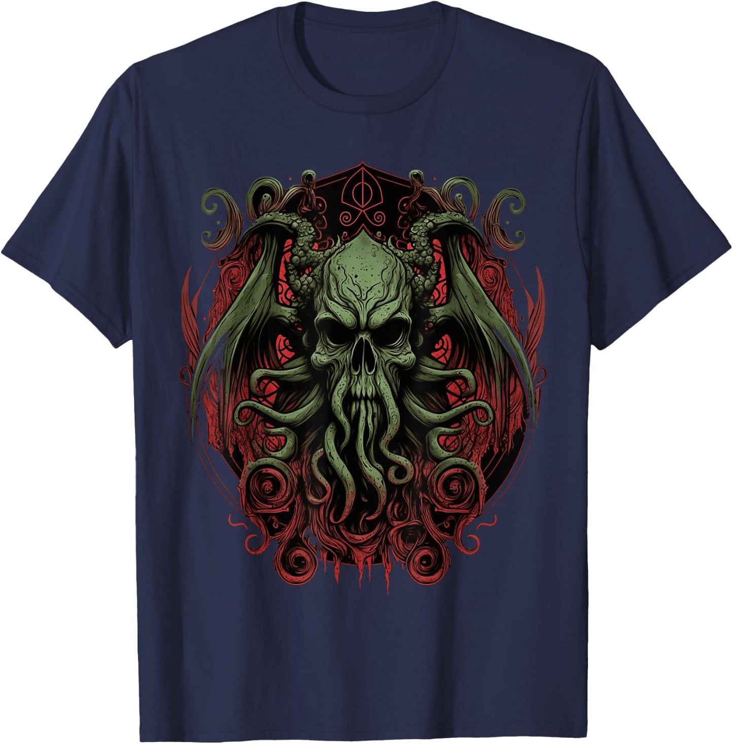 Cthulhu Lovecraft | Horror Cthulhu Myth | Entity of Cthulhu T-Shirt - T-Shirt | Navy