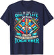 In The Quilt Of Life Jesus Is The Stitch That Holds It T-Shirt - T-Shirt | Navy