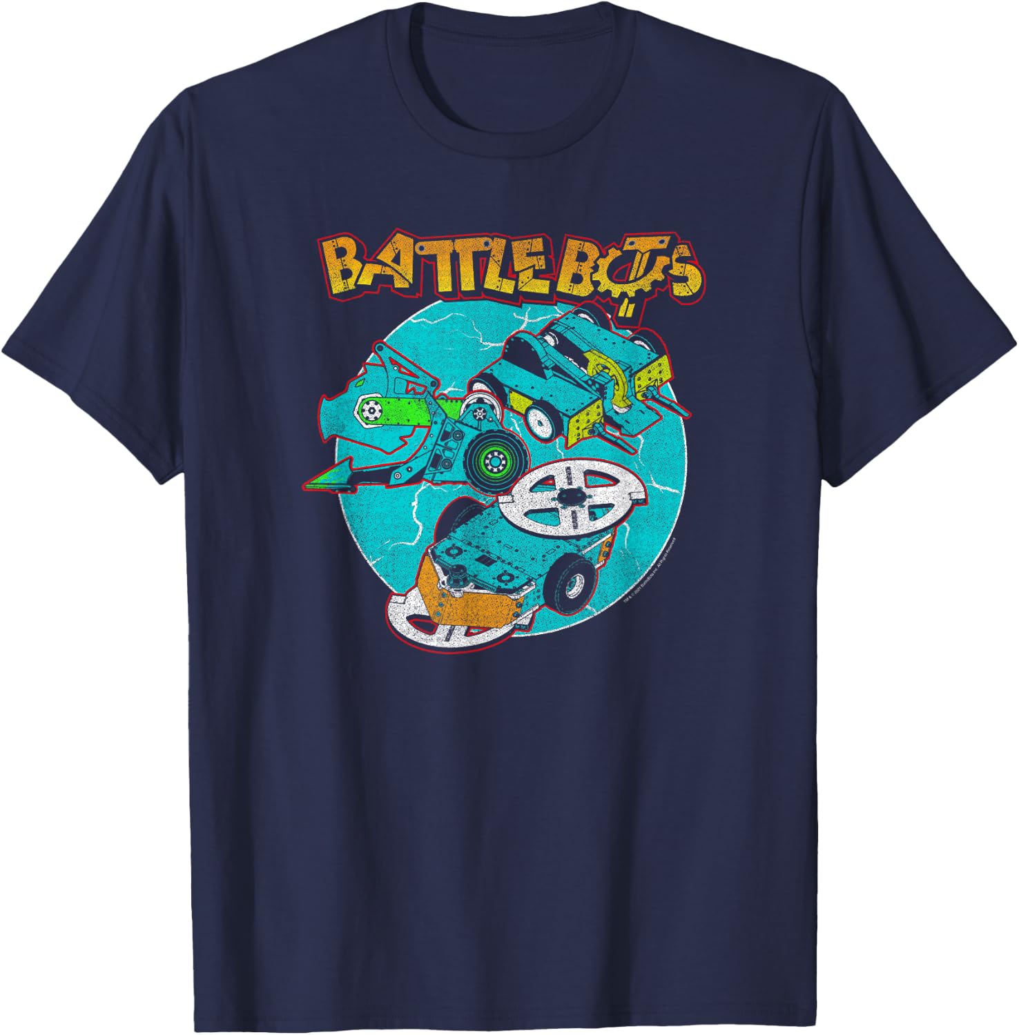 BattleBots Group Robot Lock Up Logo T-Shirt - T-Shirt | Navy